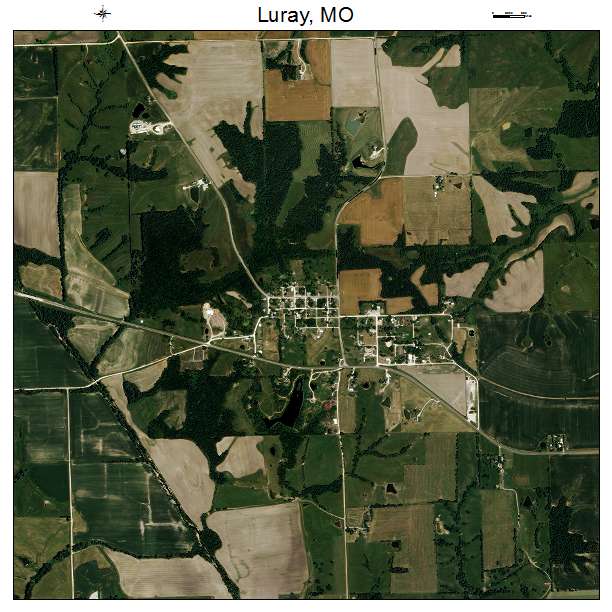 Luray, MO air photo map
