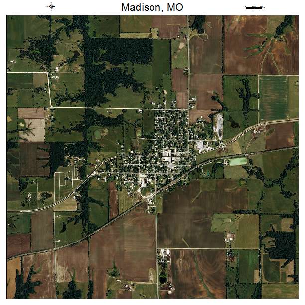 Madison, MO air photo map