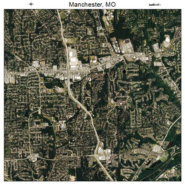 Manchester, MO air photo map