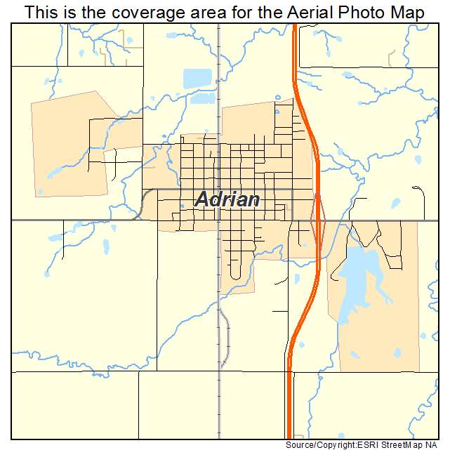 Adrian, MO location map 