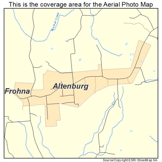 Altenburg, MO location map 