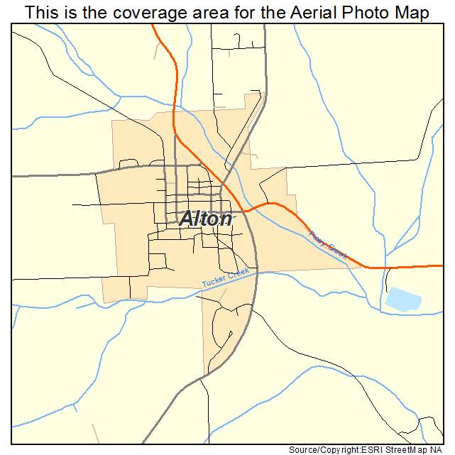 Aerial Photography Map Of Alton Mo Missouri