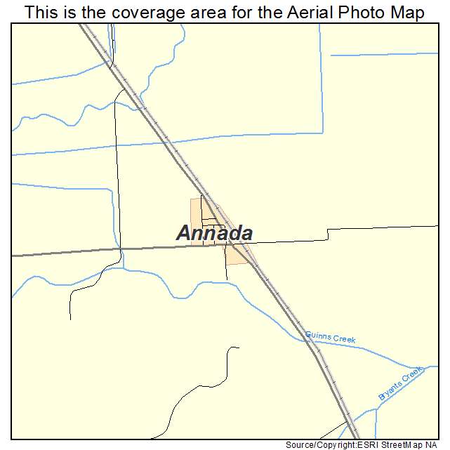 Annada, MO location map 