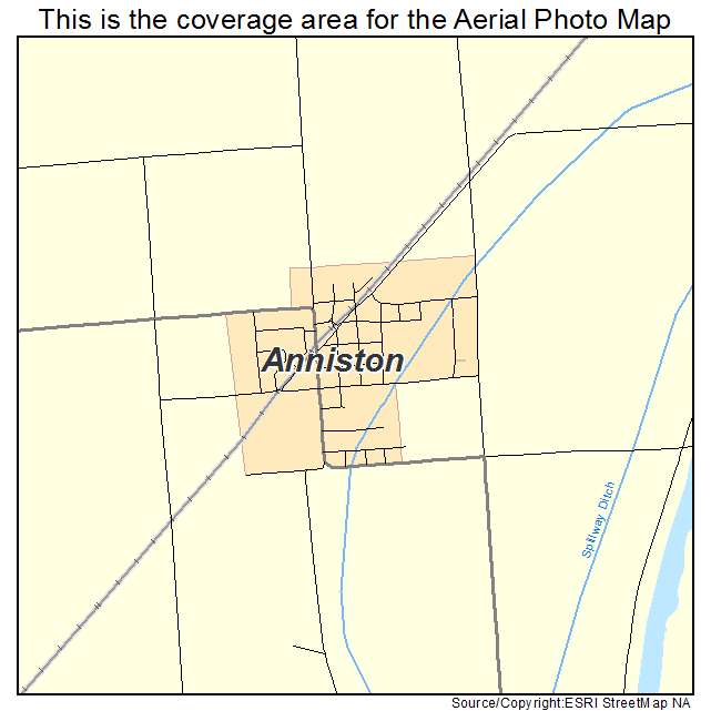 Anniston, MO location map 