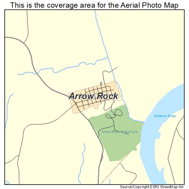 Arrow Rock, MO location map 