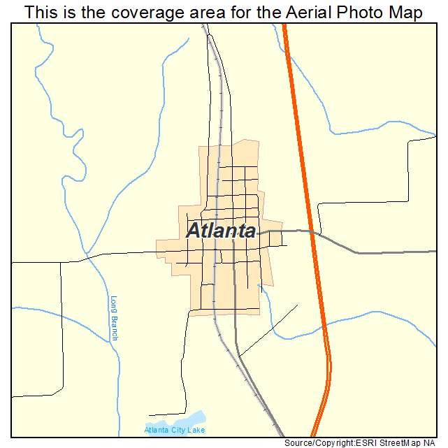 Atlanta, MO location map 