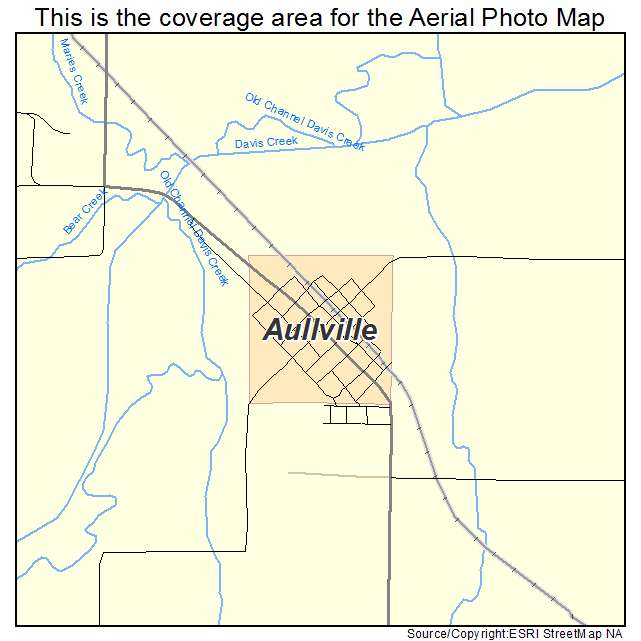 Aullville, MO location map 