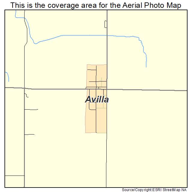 Avilla, MO location map 