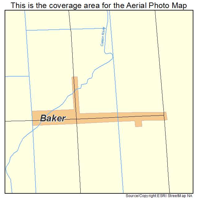 Baker, MO location map 