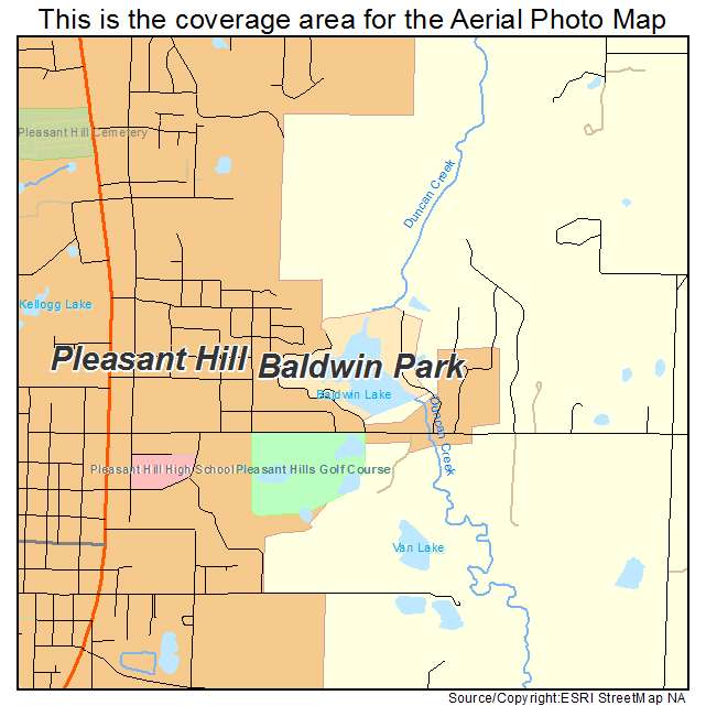 Baldwin Park, MO location map 