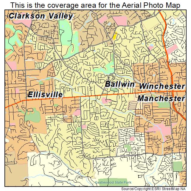 Ballwin, MO location map 