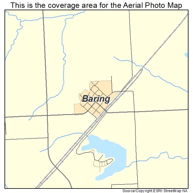 Baring, MO location map 