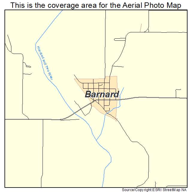 Barnard, MO location map 