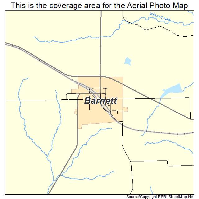 Barnett, MO location map 