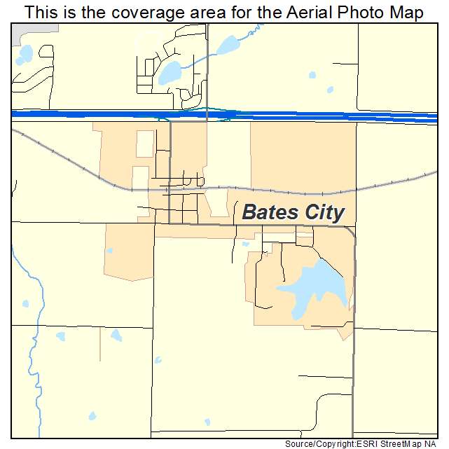 Bates City, MO location map 
