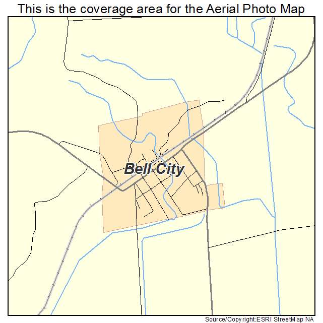 Bell City, MO location map 