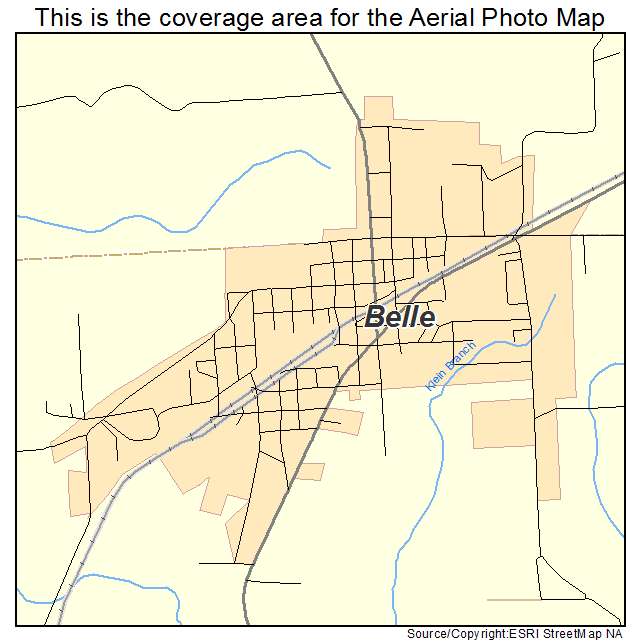 Belle, MO location map 