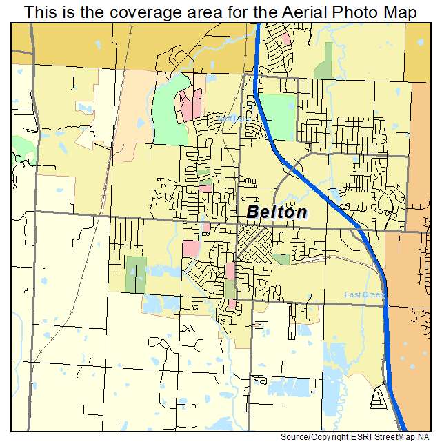 Aerial Photography Map Of Belton MO Missouri