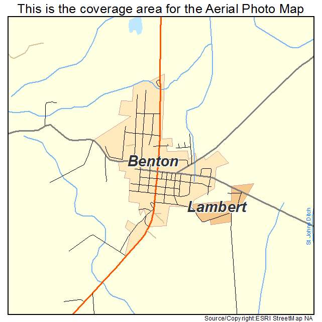 Benton, MO location map 