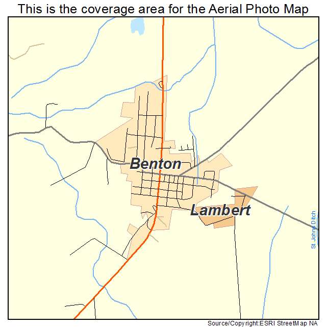 Benton, MO location map 
