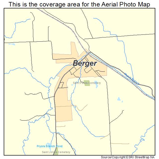 Berger, MO location map 