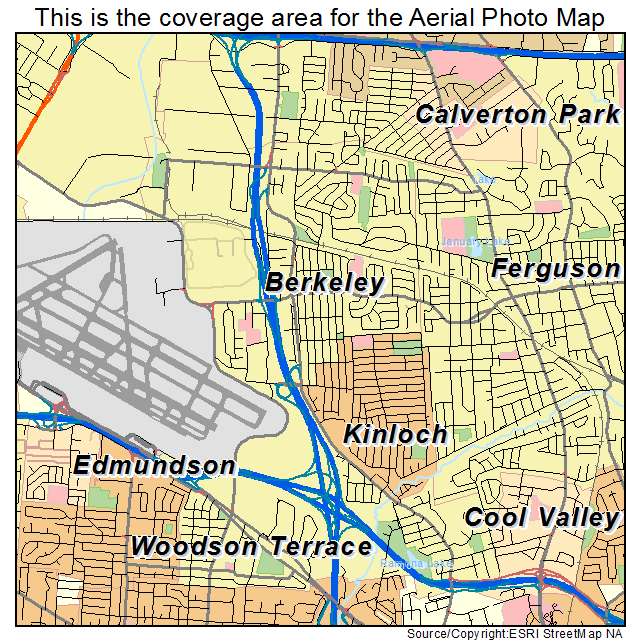 Berkeley, MO location map 
