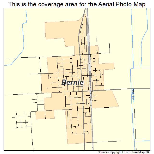 Bernie, MO location map 