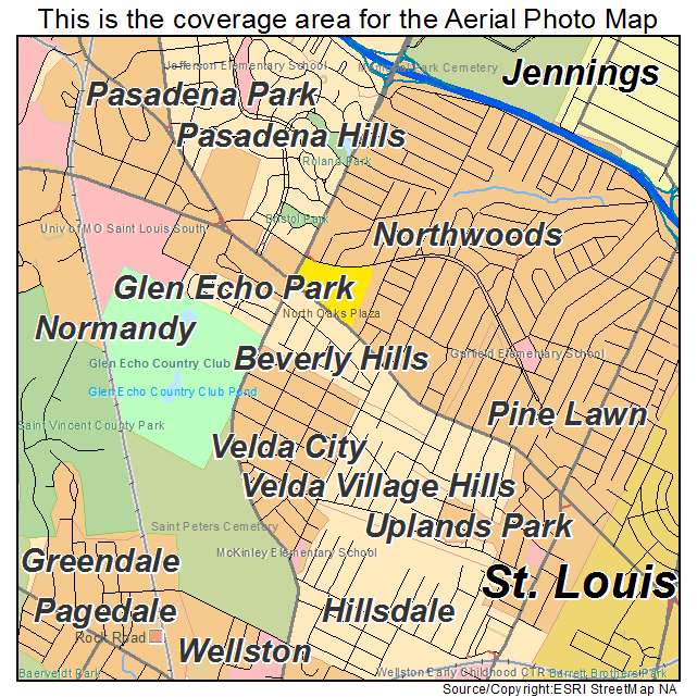 Beverly Hills, MO location map 