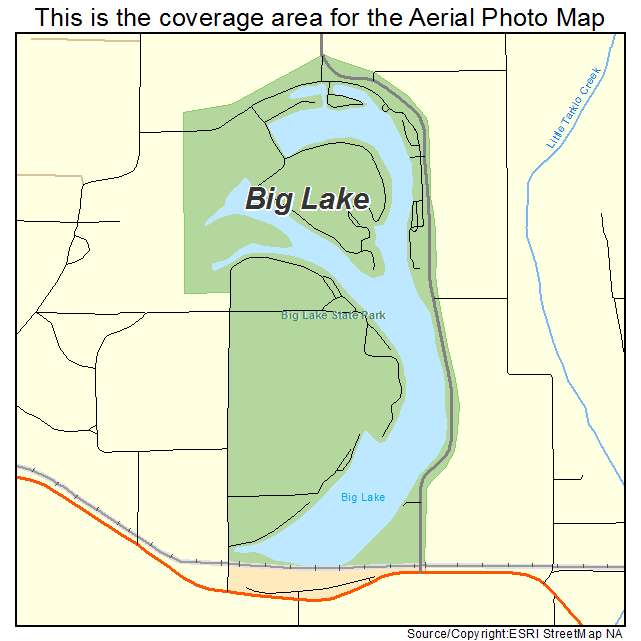 Big Lake, MO location map 