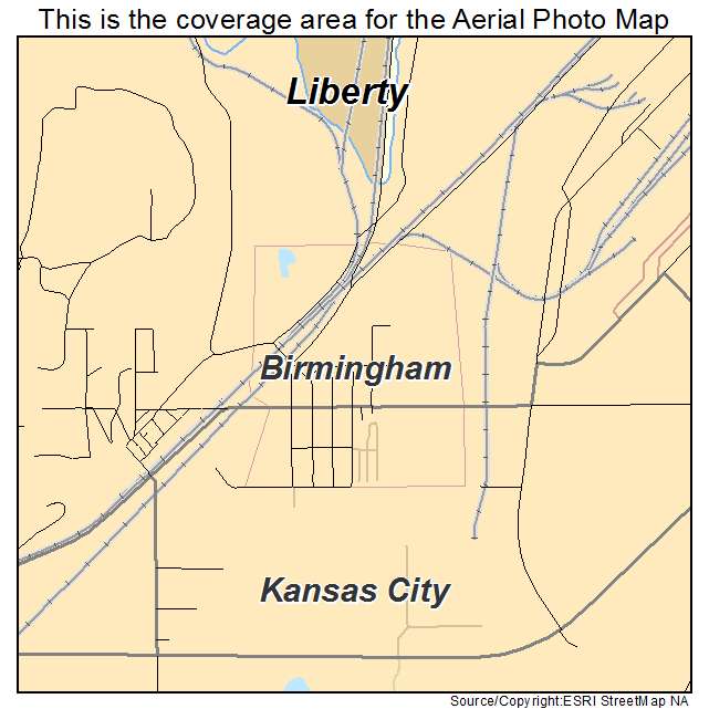 Birmingham, MO location map 