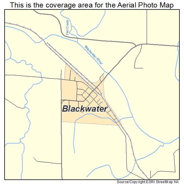 Blackwater, MO location map 