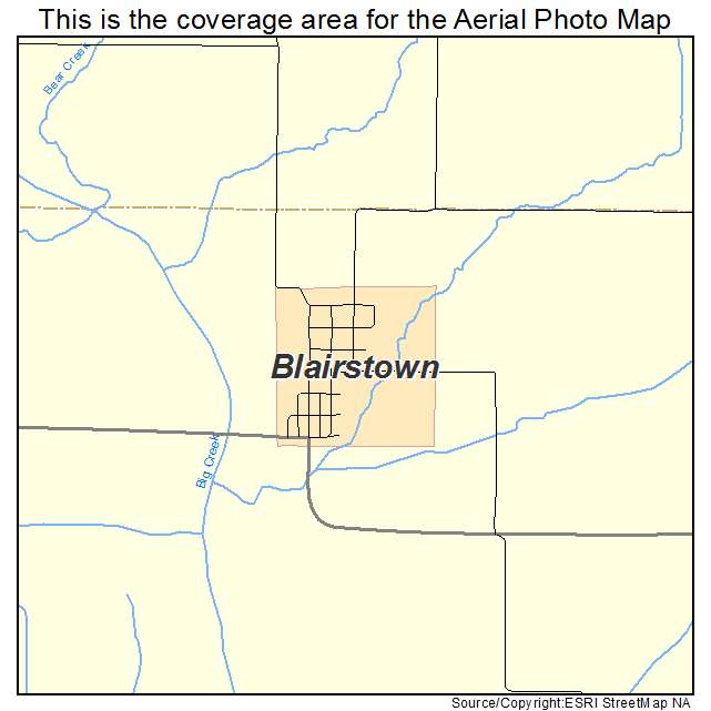 Blairstown, MO location map 