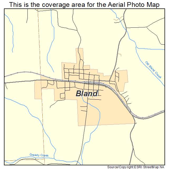 Bland, MO location map 