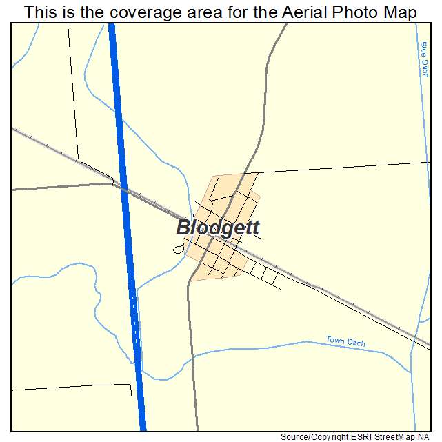 Blodgett, MO location map 