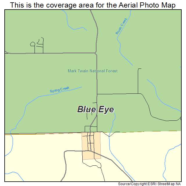 Blue Eye, MO location map 