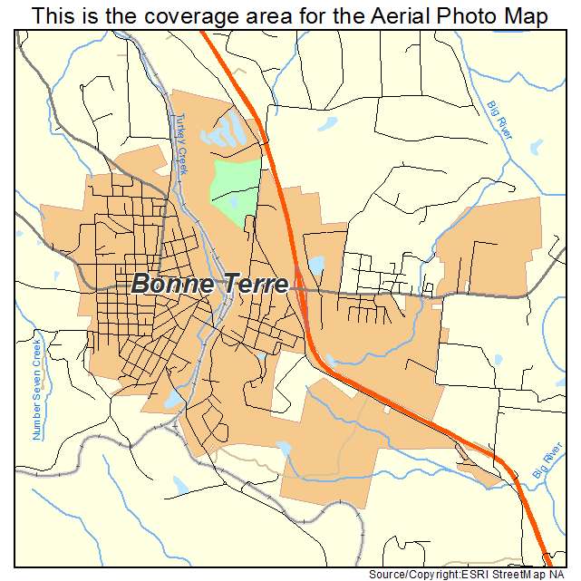 Bonne Terre, MO location map 