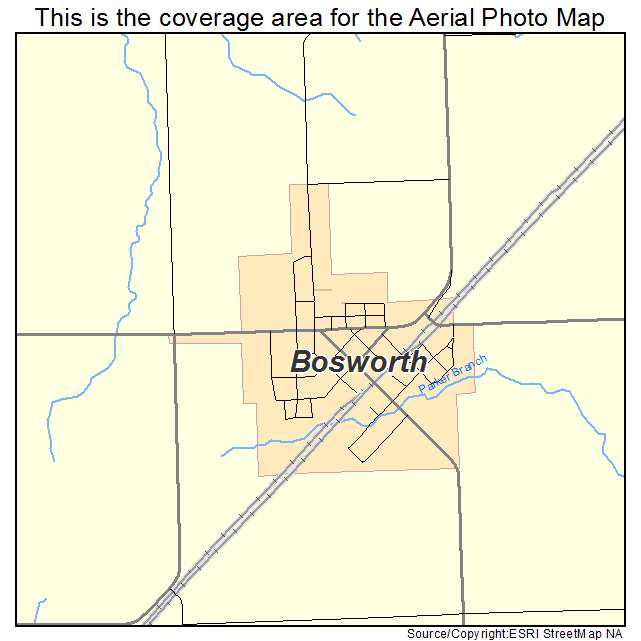 Bosworth, MO location map 
