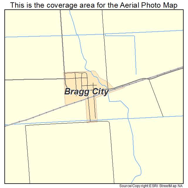 Bragg City, MO location map 