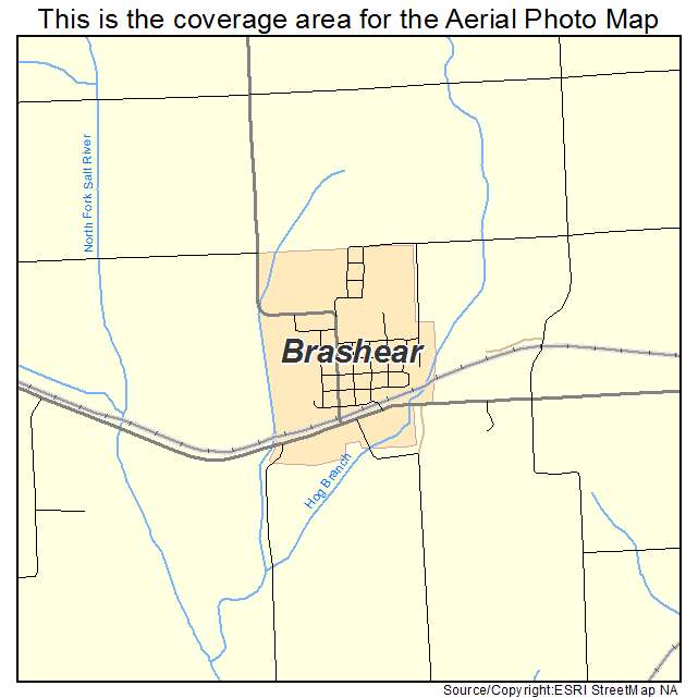 Brashear, MO location map 
