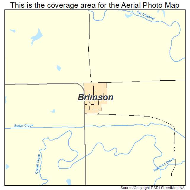 Brimson, MO location map 