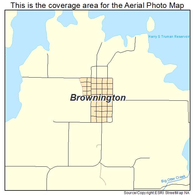 Brownington, MO location map 