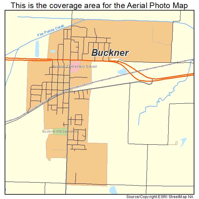 Buckner, MO location map 