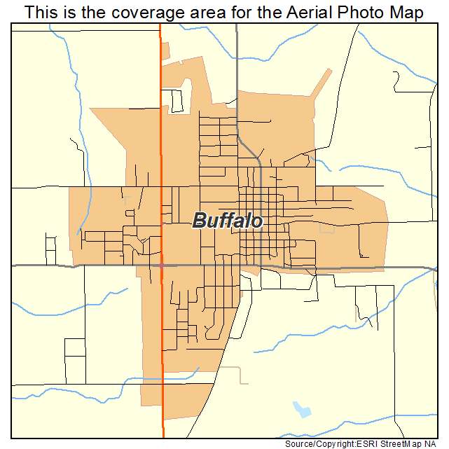 Buffalo, MO location map 