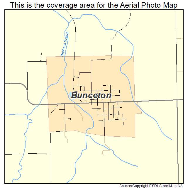 Bunceton, MO location map 