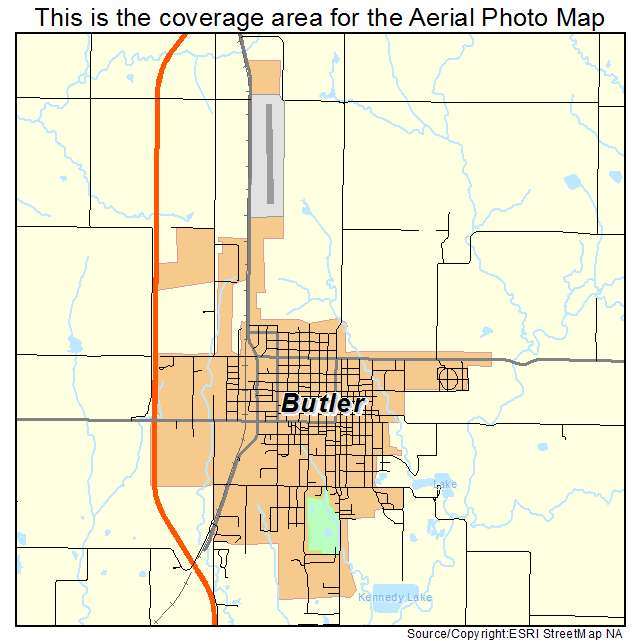 Butler, MO location map 