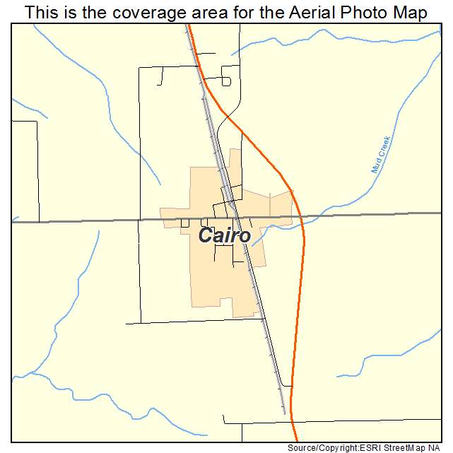 Cairo, MO location map 