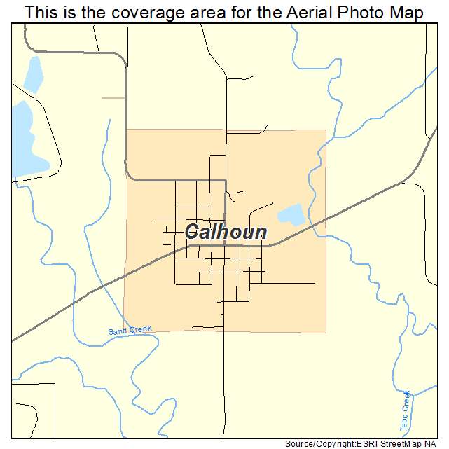 Calhoun, MO location map 