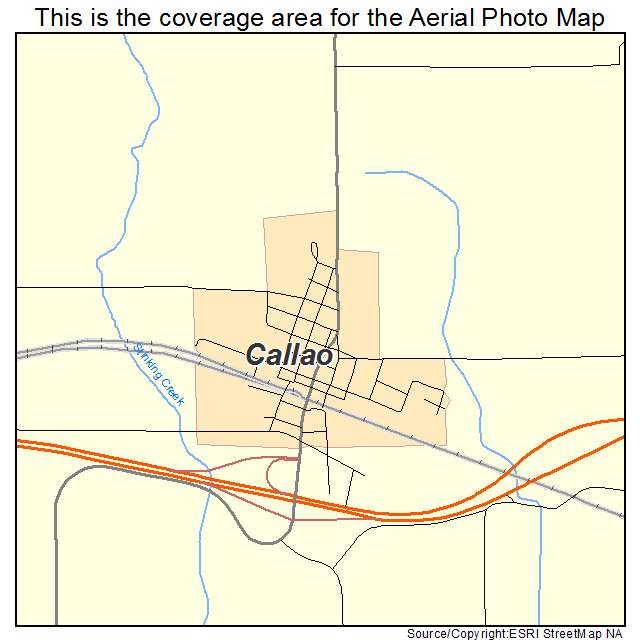 Callao, MO location map 