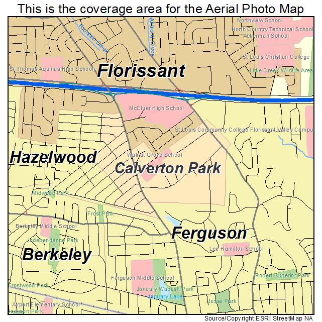 Calverton Park, MO location map 