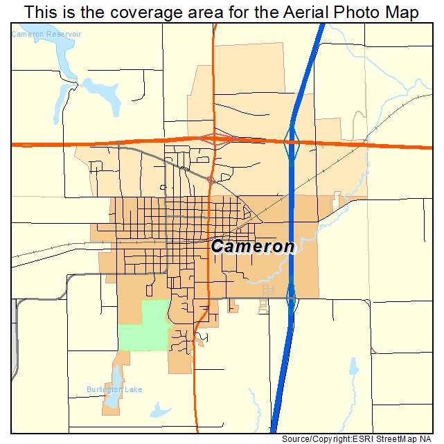 Cameron, MO location map 